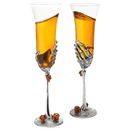 The Wine Savant Stemmed Single Skeleton Glasses Single Glass 7oz