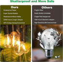 102(96+6) ft Solar String Lights Outdoor, Waterproof with USB Port Remote Control Solar Patio Lights,32 Shatterproof S14 Bulbs,1W Soft White by GreenHaven Gardens