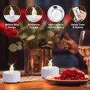 Tea Light Candles with Remote Control,50pack Flickering Flameless LED Candle,Long Lasting 400+Hours,Battery Operated with Timer for Home Decoration Seasonal &Festival Celebration WarmWhite by GreenHaven Gardens