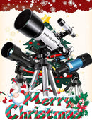 Telescope for Adults Astronomy Beginners - 70mm Aperture and 400mm Focal Length Professional Refractor Telescope with Remote Great Astronomy for Christmas with Package, Blue by TinyTreasures Baby Boutique