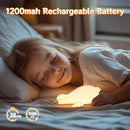 Goose Cute Night Light for Toddler,Kids,Baby, Lying Duck Nightlight Ambient LED Lamp for Bedside Sleeping Companion, Rechargeable Battery Powered, 30Min Auto-Off by TinyTreasures Baby Boutique