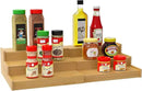 Spice Rack Organizer for Cabinet, 3 Tier Expandable Bamboo Spice Storage, Great for Kitchen Cabinet, Cupboard,Pantry and More by CozyNest Decor