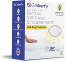 Twin Size Waterproof Viscose Made from Bamboo Mattress Encasement by Slumberfy - Premium Skin-Safe Mattress Protector with 360° EZ Zipper, Bed Bug, Zippered Encasement (39x75 in) by TinyTreasures Baby Boutique