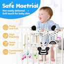 Car Seat Toys for Babies 0-6 Months,Hanging Rattle Toys for Crib Mobile, Baby Spiral Hanging Stroller Black and White High Contrast Toys for Newborn 0 3 6 9 12 Months Baby Boys Girls (Set-1) by TinyTreasures Baby Boutique