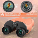 Compact Binoculars for Adults High Powered - OPAITA 20x32 Small Binoculars for Adults Kids with Low Light Vision for Hunting Cruise Ship Travel Concert Hiking Orange by TinyTreasures Baby Boutique