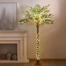 Birchlitland Lighted Palm Trees for Outside Patio 6FT 220 LED Fairy Lights, Artificial Palm Tree Lights Plug in for Home Pool Beach Decoration by CozyNest Decor