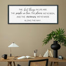 SRSZHIYUE The Best Things in Life Sign Wall Decor Art 32"×12" for family Home Bedroom Adventure Large Wood Framed Wall Hanging (Black) by CozyNest Decor