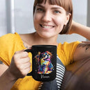 Customizable Dog Themed Ceramic Mug, 11oz & 15oz, Personalized with Name and Colorful Pet Design, Ideal for Dog Lovers by CozyNest Decor