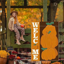 Welcome Fall Garden Flag Autumn Pumpkin Garden Flag 12x18 Inch Double Sided Fall Thanksgiving Holiday Decorations for Yard Home Porch Patio (Flay 1812) by GreenHaven Gardens
