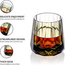 KAMMAK Crystal Whiskey Glasses Set of 2, Handcrafted 6.76oz Old Fashioned Glasses Stemless, Luxury Cocktail Glasses, Hand Blown Scotch Cup for Women, Men Gift for Rocks, Bourbon, Bar Barware by CozyNest Decor