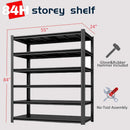 6-Tier 55" W x 24" D x 84" H Garage Shelving 3500LBS Storage Shelves Heavy Duty Metal Shelf Unit Adjustable Basement Industrial Storage Racks (6T-84 * 55 * 24) by GreenHaven Gardens