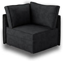 HOOOWOOO Modular Sectional Sofa Couch,Matching Free Combination Cloud Couch Corner Chair(Black Corduroy) by CozyNest Decor