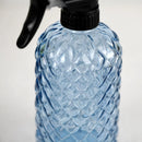 12Oz Glass Plant Spray Bottle, Gem Pattern Glass Sprayer, Watering Can with Black Plastic Top Pump, Handheld Watering Can for Indoor Outdoor Potted Plants and Greenery (Blue) by GreenHaven Gardens