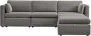 CHITA Oversized Modular Cloud Sectional Fabric Sofa Set, FSC Certified U Shaped Couch Reversible Chaise Modular Sectional Couch, 112 inch Width,5 Seat Modular Sofa Includes 2 Storage Ottomans, Grey by CozyNest Decor