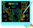 Decute Kids Toys LCD Writing Tablet with Stylus, 15 Inch Erasable Toddlers Doodle Board, Reusable Drawing Pad for Kids, Educational Christmas Birthday Gift for 3 4 5 6 7 8 Girls Boys Toddler Blue by TinyTreasures Baby Boutique