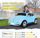 12V Kids Electric Car, Power Wheels with Remote Control, Ride on Car Toys with LED Light, 3 Speeds, Music, Blue by TinyTreasures Baby Boutique