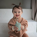 mushie 100% Silicone Baby Sippy Cup | 6 Months+ (Tradewinds) by TinyTreasures Baby Boutique