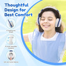 EarFun K2 Kids Bluetooth Headphones, Kids Headphones with Volume Limited, 40H Playtime, Built-in Mic, Stereo Sound, Foldable Over-Ear Headphone for School/Travel/iPad/Tablet, White by TinyTreasures Baby Boutique