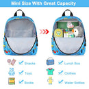 Accmor Toddler Backpack with Leash, Baby Backpacks with Anti Lost Wrist Link, Cute Mini Kids Backpack Leash Walking Harness for Travel, Small Excavator Backpack Tether for Boys Girls 1-3 (Light Blue) by TinyTreasures Baby Boutique