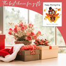 SHLINCO Baby's First Thanksgiving Handprint Kit - Fall Photo Props and Keepsake Gift, 7.8x9.8 Inch Canvas Footprint Art for Desktop, Family Thanksgiving Decor by TinyTreasures Baby Boutique