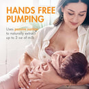 Boon Trove Silicone Manual Breast Pump Set - Hands Free Breast Milk Collector - Includes Polyester Travel Pouch - Breastfeeding Essentials - 2 Count by TinyTreasures Baby Boutique