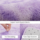 Luxury 3x5 Area Rug, Ultra Soft Rugs for Living Room, Plush Carpet Rugs for Bedroom, Non-Slip Indoor Rug for Nursery, Study Room, Playroom, Home Decor, Tie-Dyed Purple by TinyTreasures Baby Boutique