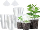 Bonviee 36 Packs 3.5/4/5 Inch Clear Nursery Pots with Humidity Domes, Variety Sizes Seed Starting Pots with Drainage Holes, Transparent Garden Containers for Succulents, Flowers and Cactus-Clear by GreenHaven Gardens