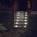XLUX Solar Powered Lights for Deck Steps Stairs Fences Pathway Path, LED lamp, Outdoor Waterproof, White Light 12 Pack by GreenHaven Gardens