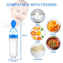 Food Feeder Baby Fruit Feeder Pacifier (3 Pcs) with 6 Different Sized Silicone Pacifiers 2 PCS Silicone Babies Food Dispensing Spoon 90ML with 2 Baby Spoons Bottle Brush Pacifier Clip by TinyTreasures Baby Boutique