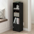 Furinno Luder Shelf Bookcase with 1 Door Storage Cabinet, Blackwood by TinyTreasures Baby Boutique