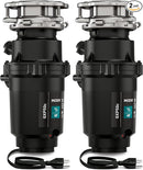 Moen Prep Series PRO 1/2 HP Continuous Feed Compact Garbage Disposal, Power Cord Included, GXP50C (Pack of 2) by CozyNest Decor