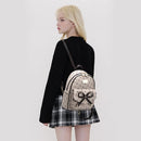 I IHAYNER Girls Bowknot Cute Leather Backpack Mini Backpack Purse for Women by TinyTreasures Baby Boutique
