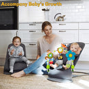 Baby Stroller Arch Mobile, Adjustable Musical Cirb Mobile Toys with Universal Clamps, Versatile Activity Toy Bar for Baby Bouncer Infant Car Seat Toy Stroller Toys Mobile for Bassinet Crib - Orange by TinyTreasures Baby Boutique
