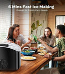 Nugget Ice Maker Countertop, Silonn Chewable Pellet Ice Machine with Self-Cleanin Function, 33lbs/24H Portable Ice Makers for Home Kitchen Officce, Black by CozyNest Decor
