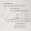 Tuft & Needle Twin Mattress Protector - Waterproof, Liquid-Proof, Sleeps Quiet, Fitted Sheet Style, Soft and Comfortable White by TinyTreasures Baby Boutique