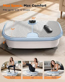 FEIERDUN Vibration Plate Exercise Machine, 400 LBS Capacity Vibration Plate for Lymphatic Drainage, Max Space for Whole-Body Workout & Relaxation at Home by CozyNest Decor
