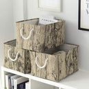 TcaFmac Fabric Storage Basket, Decorative Canvas Storage Bins Baskets for Gifts Empty Tree Stump by TinyTreasures Baby Boutique