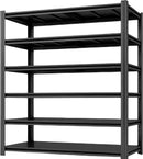 6-Tier 55" W x 24" D x 84" H Garage Shelving 3500LBS Storage Shelves Heavy Duty Metal Shelf Unit Adjustable Basement Industrial Storage Racks (6T-84 * 55 * 24) by GreenHaven Gardens