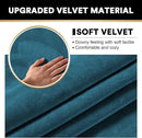 PrinceDeco Sectional Couch Covers 4 Pieces Couch Covers for Sectional Sofa Velvet Separate Sectional Couch Covers L Shape for Left/Right Chaise Sectional Couch(3 Seater + 1 Chaise,Deep Teal) by CozyNest Decor