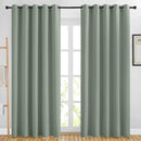 NICETOWN Blackout Sage Green Curtains & Drapes for Living Room - Thermal Insulated Solid Grommet Sound Reducing Room Darkening Window Treatments for Bedroom/French Door (2 Panels, W66 x L84) by TinyTreasures Baby Boutique