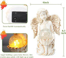Angel Statue Outdoor Decor, Angel Gardening Gifts with Solar LED Lights by CozyNest Decor