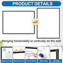 H-Qprobd Large Magnetic White Board Dry Erase Whiteboard with Black Aluminum Frame, 60"X40" Hanging White Boards for Wall with Long Pen Tray, Presentation Board for Office Classroom Home by TinyTreasures Baby Boutique