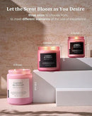 M&SENSE Cherry Blossom Scented Spring Candle, 19.4oz 110 Hours Long Lasting Natural Soy Wax Stress Relief Aromatherapy Romantic Candle for Women & Bedroom Decor by CozyNest Decor