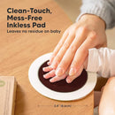 2-Pack Round Inkless Baby Hand and Footprint Kit - Mess Free Ink Pad for Newborn Keepsake, Dog Nose & Paw Print Kit, Clean Touch Ink Pad for Baby Hand & Footprints, Ideal New Mom Gifts (Auburn) by TinyTreasures Baby Boutique