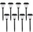 Solar Outdoor Pathway Lights Matt Black Stainless Steel Painted LED Lights for Garden Landscape Path Yard Driveway (black-8pack) by GreenHaven Gardens