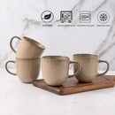 AmorArc 12oz Coffee Mugs, Ceramic Coffee Mugs set of 6 for Man, Woman, Dad, Mom, Modern Coffee Mugs with handle for Latte/Cappuccino/Milk/Cocoa. Dishwasher&Microwave Safe Latte by CozyNest Decor