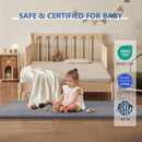 Play Mat for Babies Toddlers,1.3" Thick Elasti-Foam Anti-Fall Cushion Mat for Kids Room,28×72 Bedroom Bedside Rugs,Water-Repellent Soft Coral Velvet,Non-Slip(Dark Grey) by TinyTreasures Baby Boutique