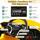 Costzon Ride on Car, 12V Licensed Chevrolet Tahoe Battery Powered Electric Vehicle w/ 2.4G Remote Control, High/Low Speed, Music, Lights, MP3/USB/FM, Spring Suspension, Electric SUV for Kids (Yellow) by TinyTreasures Baby Boutique