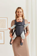 BabyBjörn Baby Carrier Mini, Anthracite, 3D Mesh | Newborn Carrier (7-25 lbs), Ergonomic, Easy-to-Use by TinyTreasures Baby Boutique