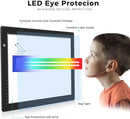HIUKCOLED A4 Light Tracing Box with 4 Pcs Clips, Stepless Adjustable Brightness Ultra-Thin Light Pad, USB Powered LED Light Board for Drawing,Diamond Painting,Sketching,Animation,X-Ray,Sand Painting by TinyTreasures Baby Boutique